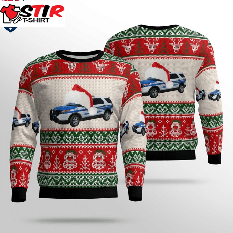 Hot Boston Police Department Ver 2 3D Christmas Sweater