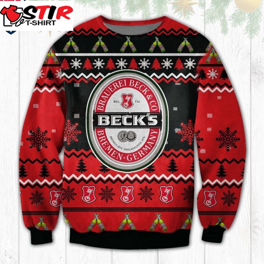 Hot Brauerei Beck Ugly Christmas Sweater