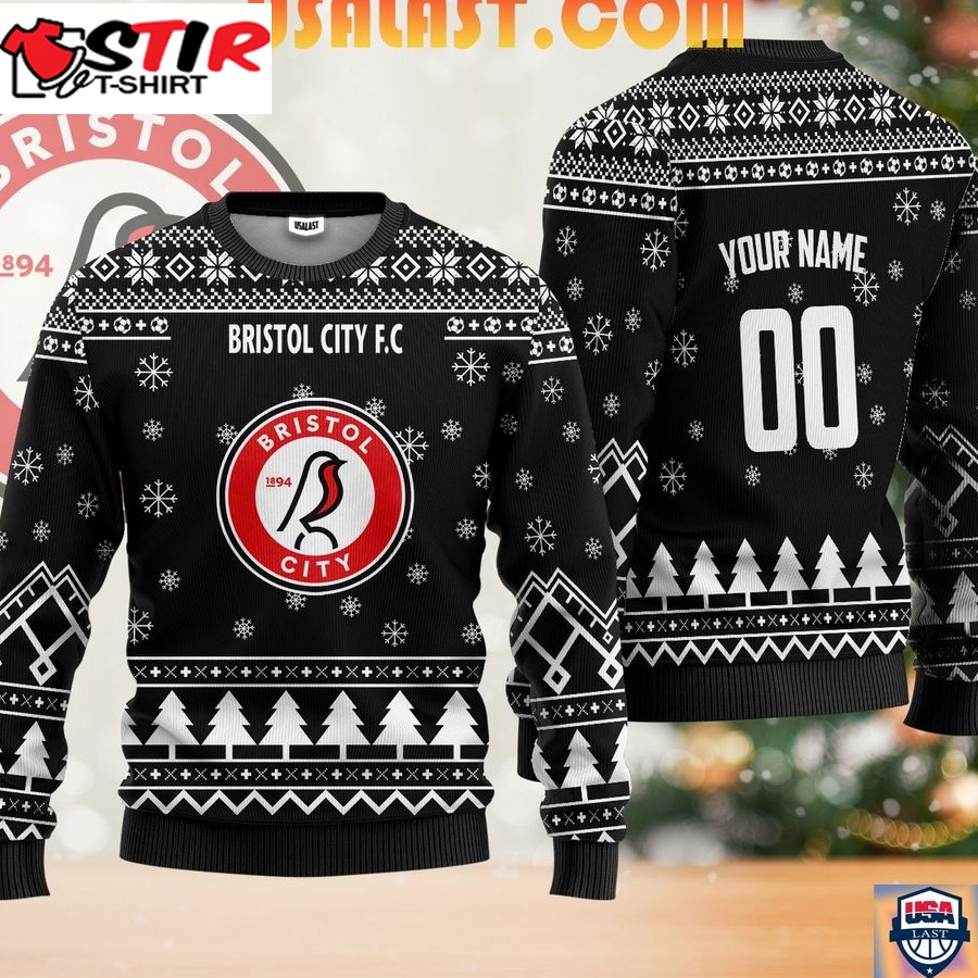 Hot Bristol City Fc Ugly Christmas Sweater Black Version
