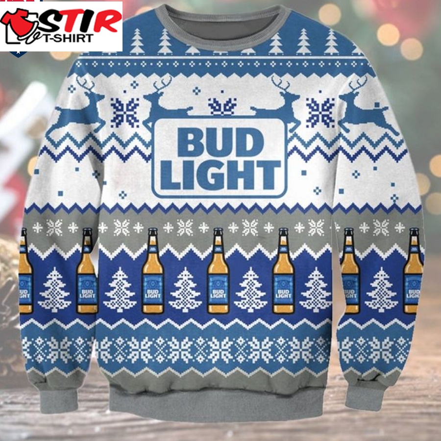 Hot Bud Light Ver 2 Ugly Christmas Sweater