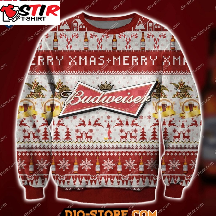 Hot Budweiser Ugly Christmas Sweater