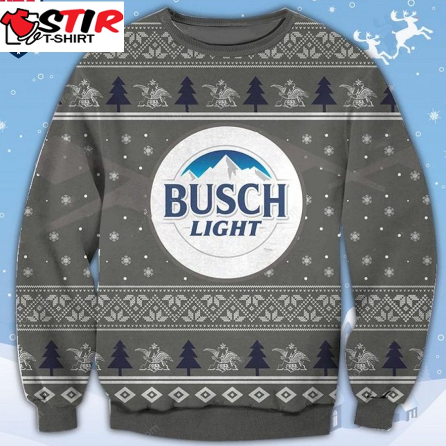 Hot Busch Light Ugly Christmas Sweater