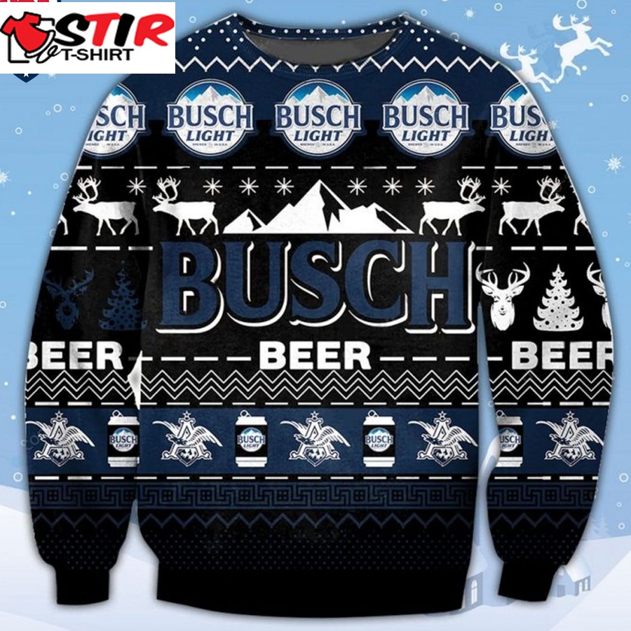 Hot Busch Light Ver 2 Ugly Christmas Sweater