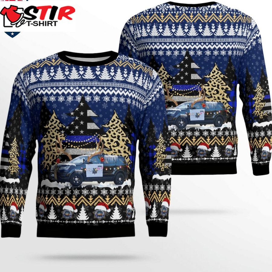 Hot California Hillsborough Police Department 3D Christmas Sweater