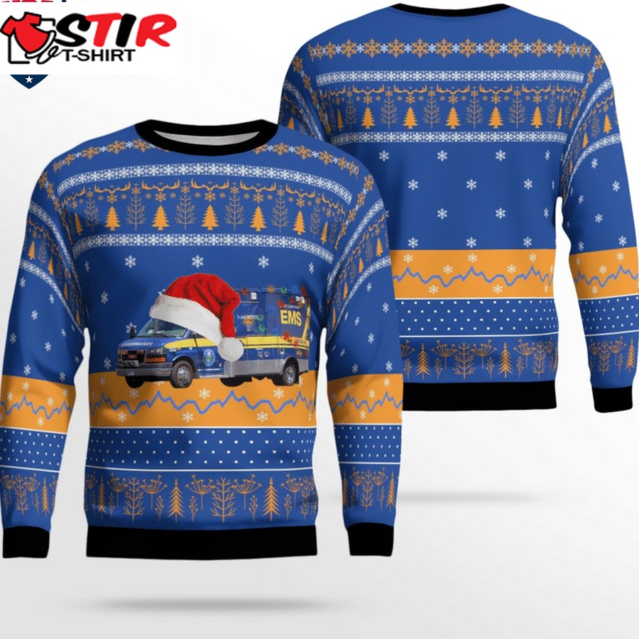 Hot California Santa Clara County Ems 3D Christmas Sweater