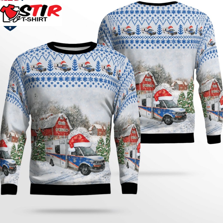 Hot Canada Peel Regional Paramedic Services 3D Christmas Sweater