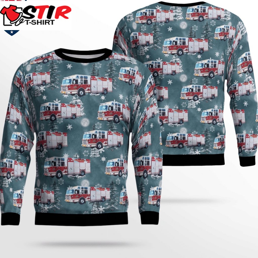 Hot Canada Vaughan Fire And Rescue Services 3D Christmas Sweater