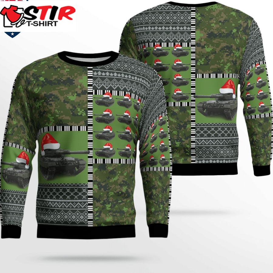 Hot Canadian Army Leopard 2A4m Ver 2 3D Christmas Sweater