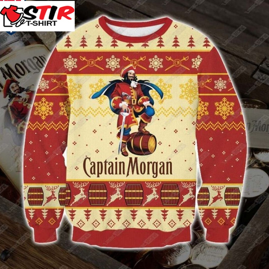 Hot Captain Morgan Rum Ugly Christmas Sweater