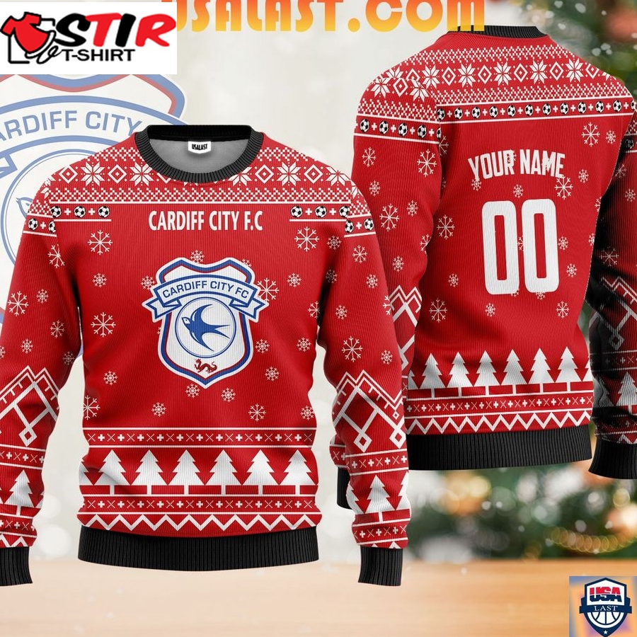 Hot Cardiff City Fc Ugly Christmas Sweater Red Version