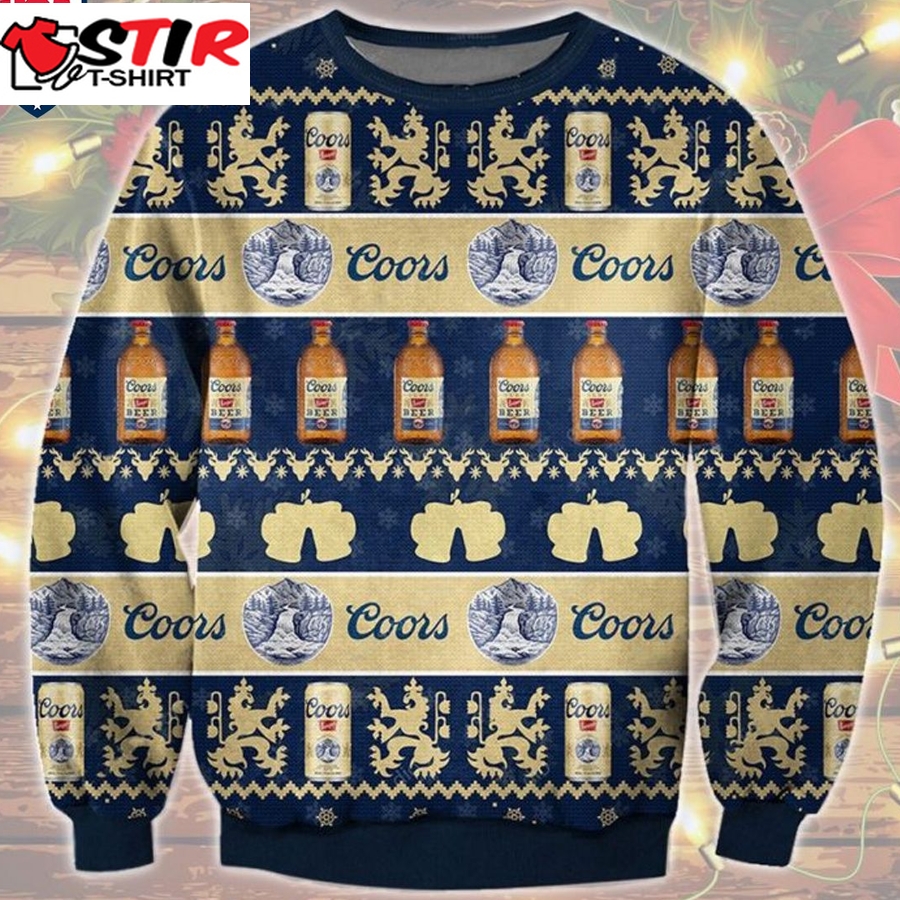 Hot Coors Banquet Ugly Christmas Sweater