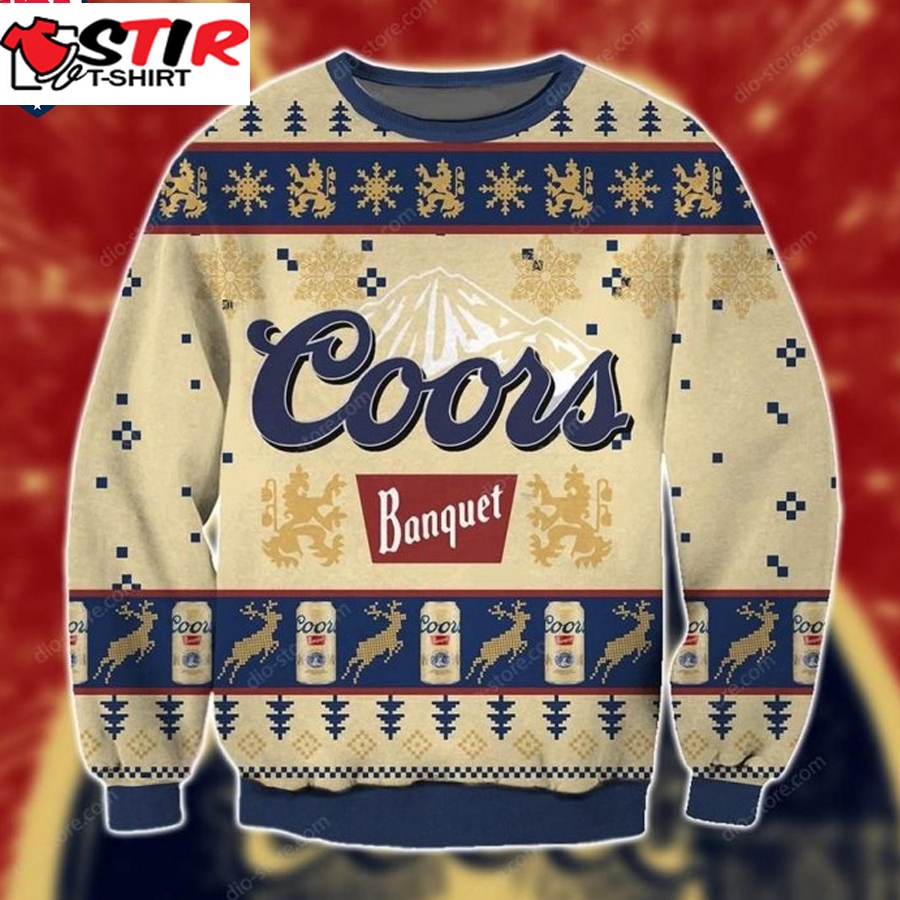 Hot Coors Banquet Ver 2 Ugly Christmas Sweater