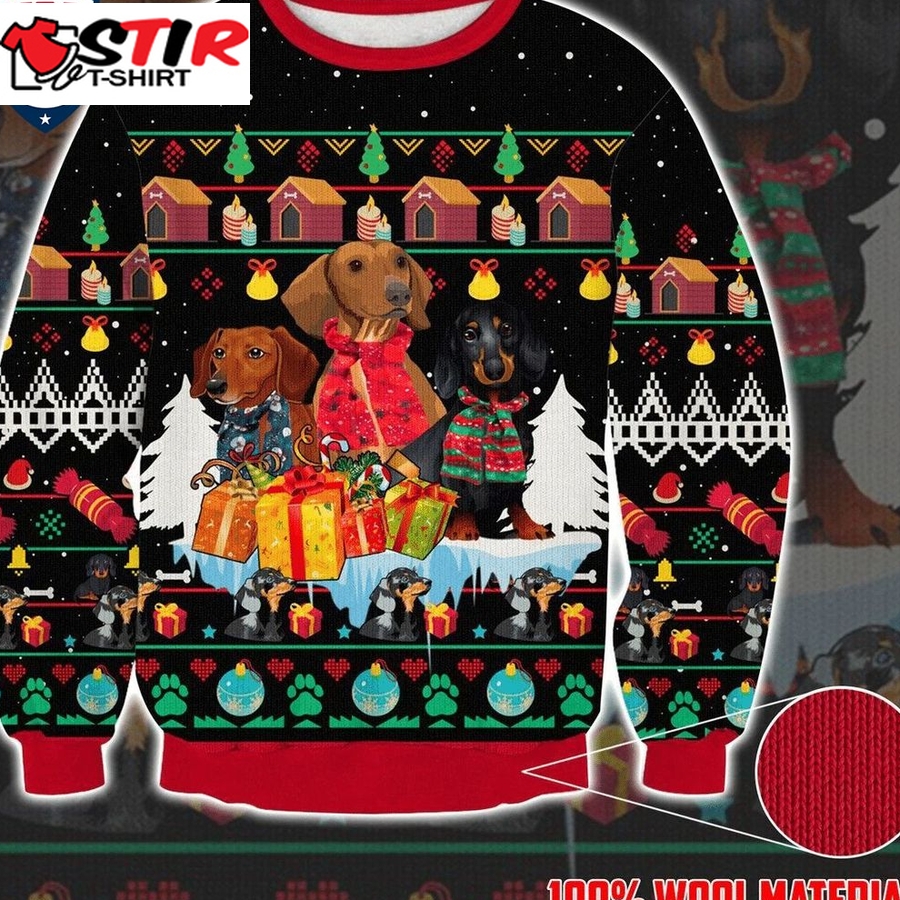 Hot Dachshund Christmas Gift Ugly Christmas Sweater