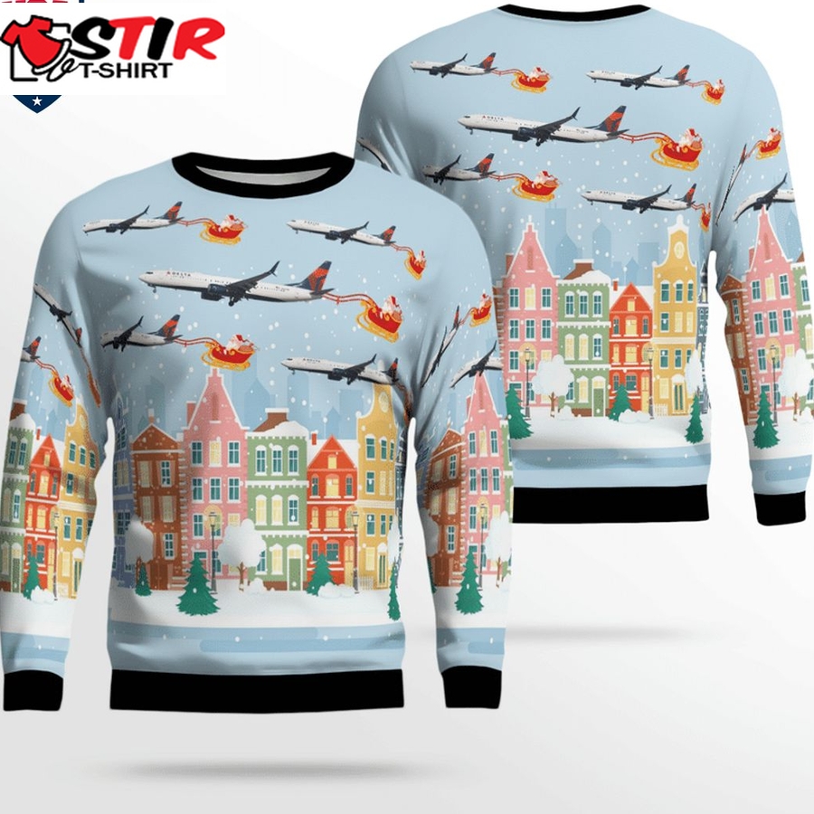 Hot Delta Air Lines Boeing 757 900Er 3D Christmas Sweater