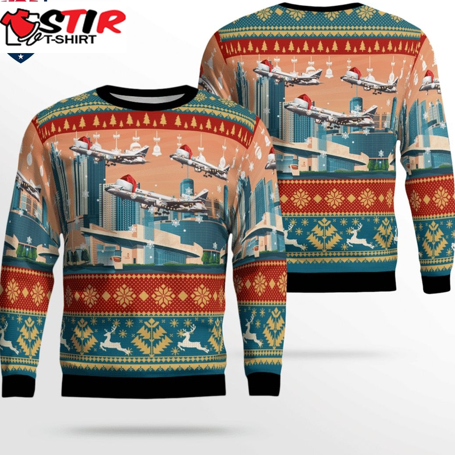 Hot Delta Air Lines Lockheed L 1011 500 Tristar 3D Christmas Sweater