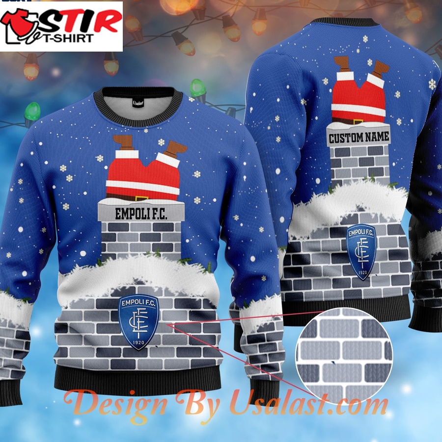 Hot Empoli Fc Santa Claus Custom Name Ugly Christmas Sweater