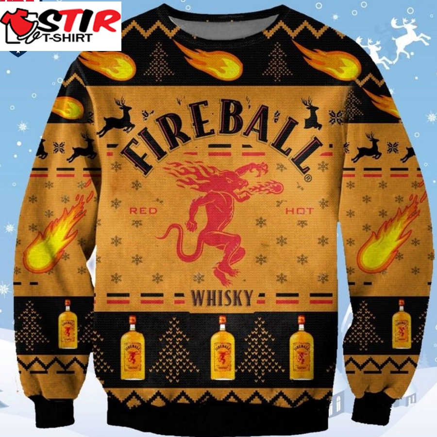 Hot Fireball Ugly Christmas Sweater