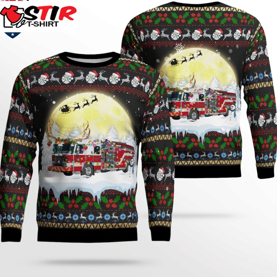 Hot Florida Charlotte County Fire Department 3D Christmas Sweater