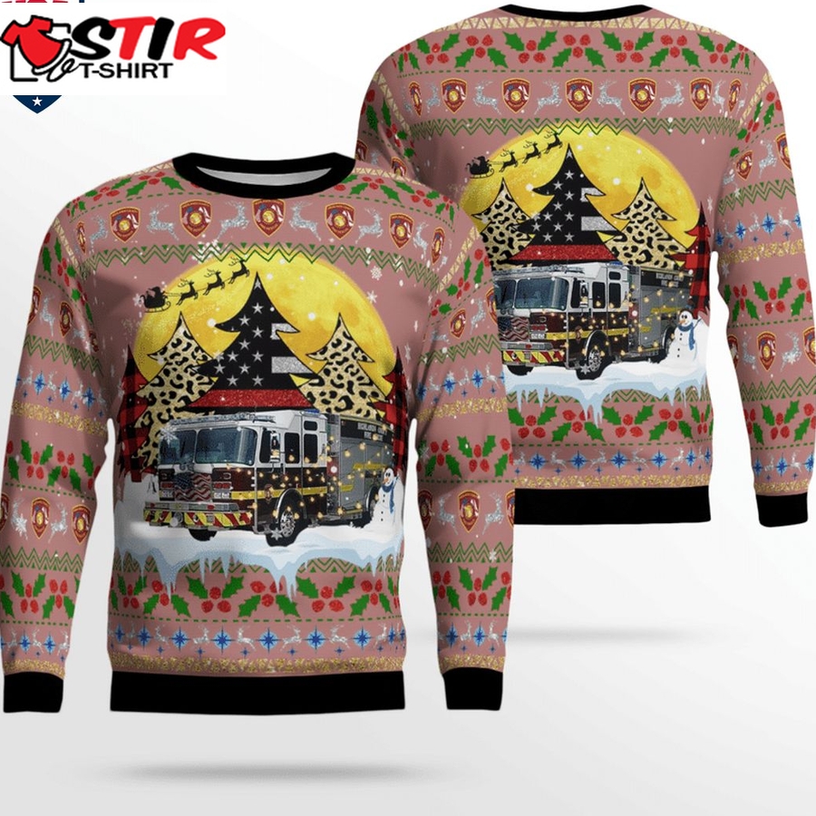 Hot Florida Highlands County Fire Rescue Ver 2 3D Christmas Sweater