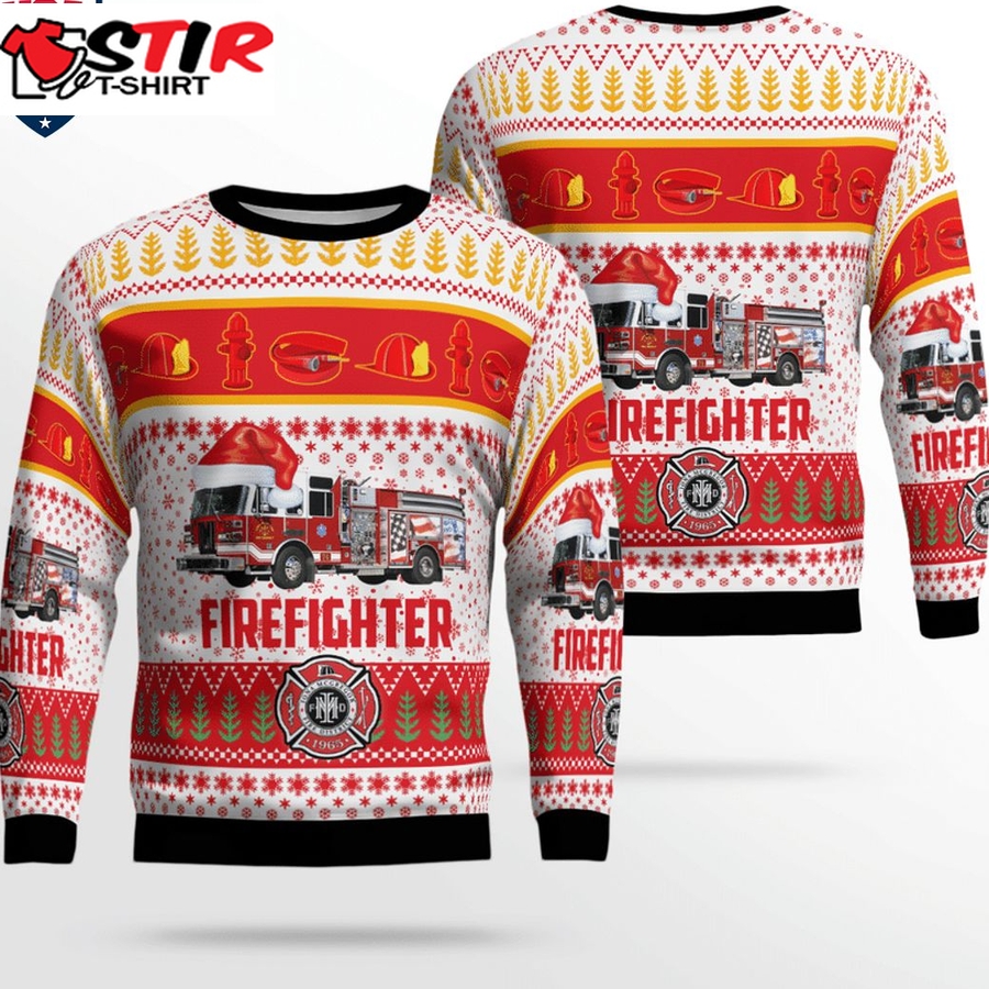 Hot Florida Iona Mcgregor Fire Protection & Rescue Service District 3D Christmas Sweater