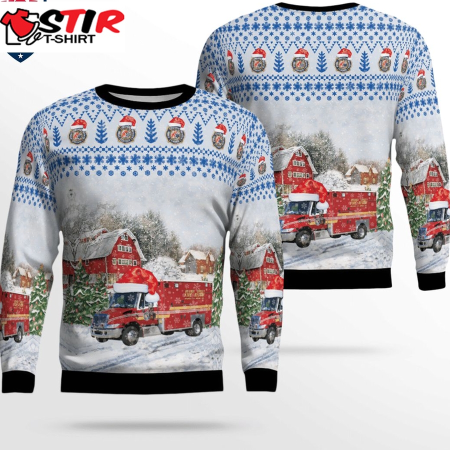 Hot Florida Orange County Fire Rescue Paramedic 3D Christmas Sweater