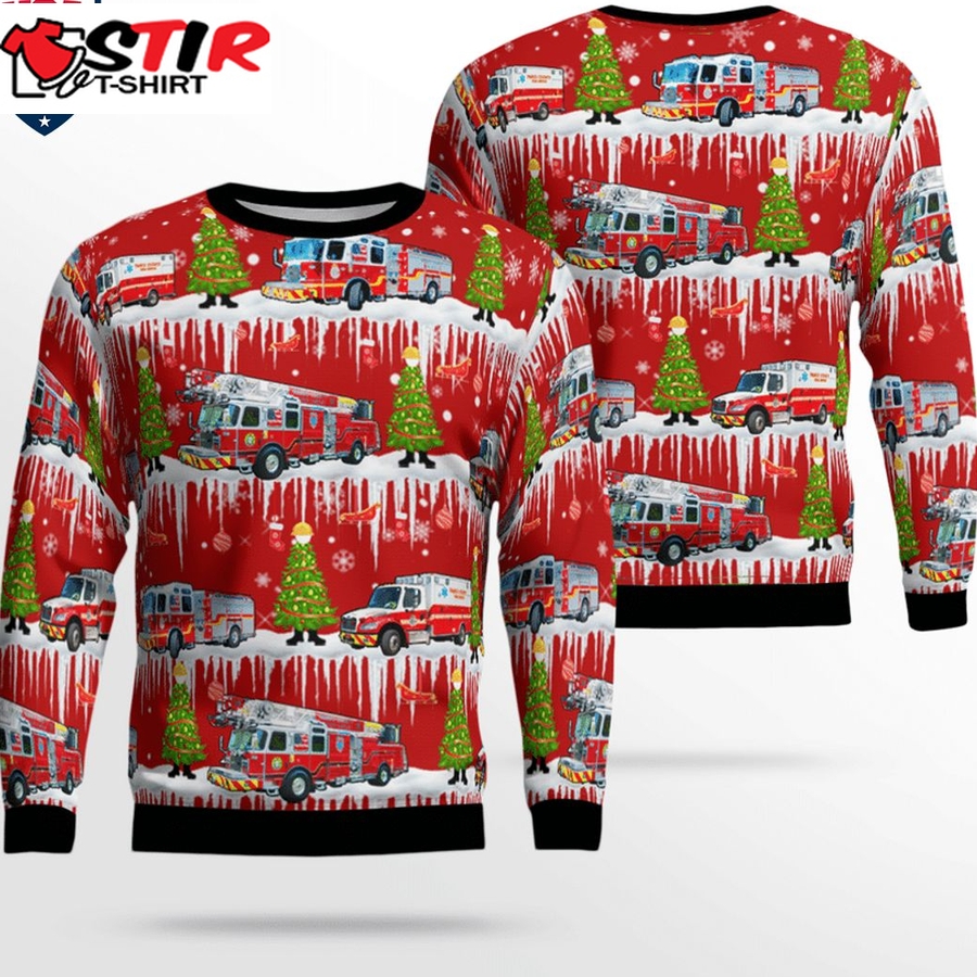 Hot Florida Pasco County Fire Rescue Ver 2 3D Christmas Sweater