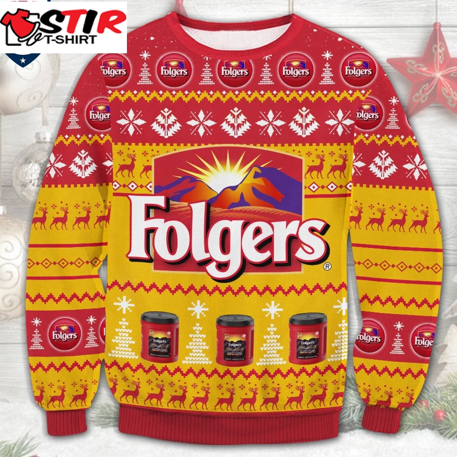 Hot Folgers Ugly Christmas Sweater