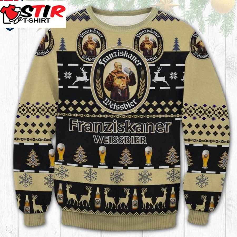 Hot Franziskaner Weissbier Ugly Christmas Sweater