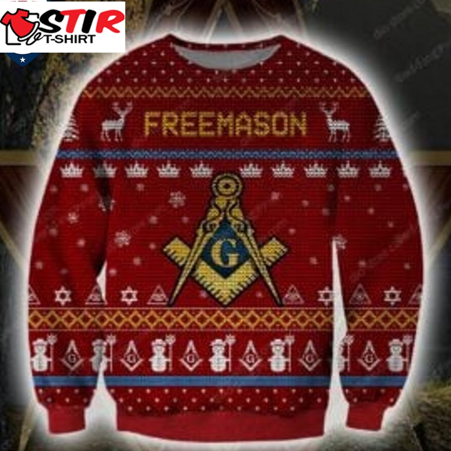 Hot Freemason Ugly Christmas Sweater