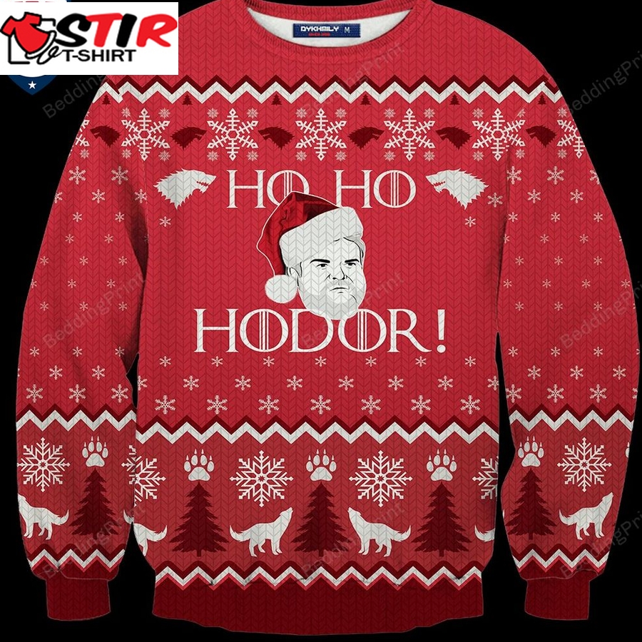Hot Game Of Thrones Ho Ho Hodor Ugly Christmas Sweater