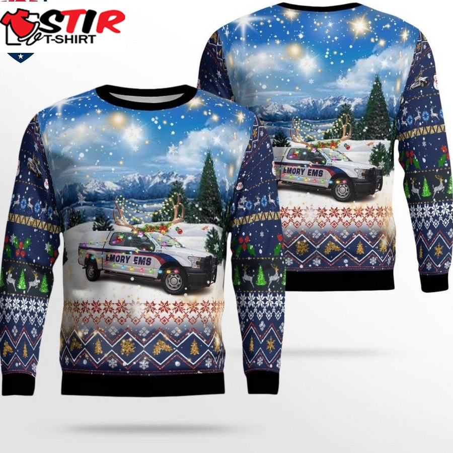 Hot Georgia Emory Ems 3D Christmas Sweater