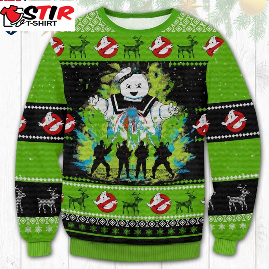 Hot Ghostbusters Ugly Christmas Sweater