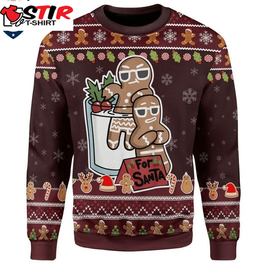 Hot Gingerbread For Santa Ugly Christmas Sweater