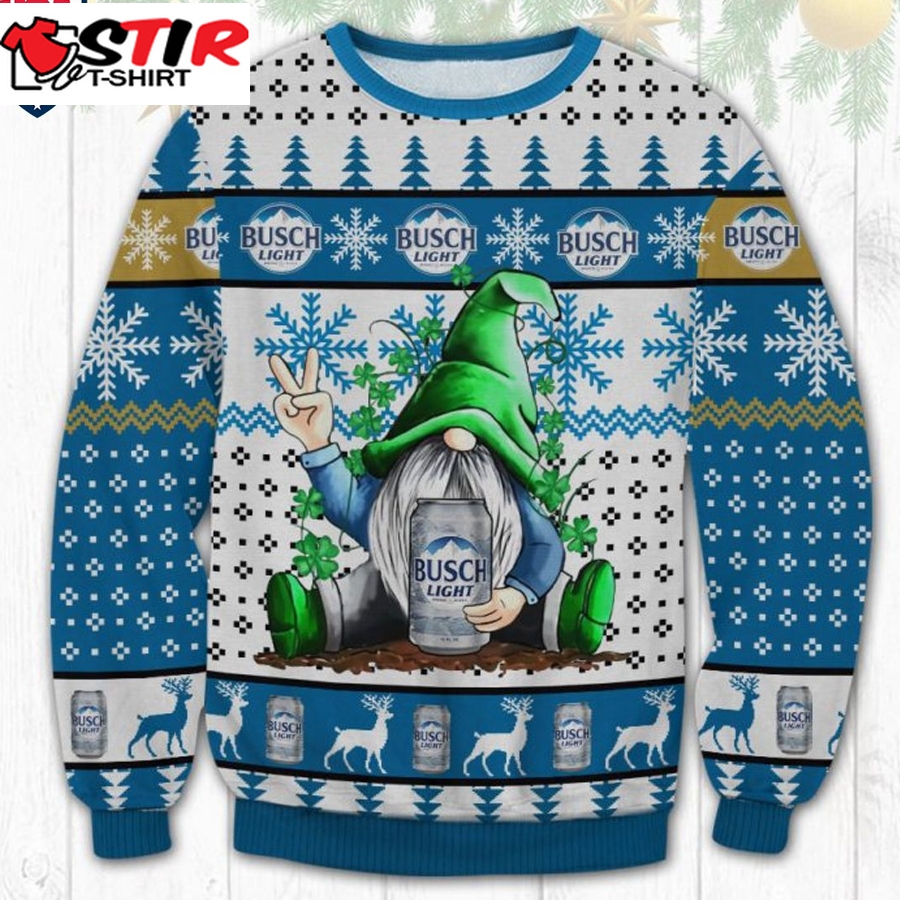 Hot Gnome Busch Light Ugly Christmas Sweater