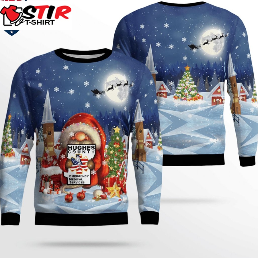 Hot Gnome Hughes County Ems Ver 2 3D Christmas Sweater