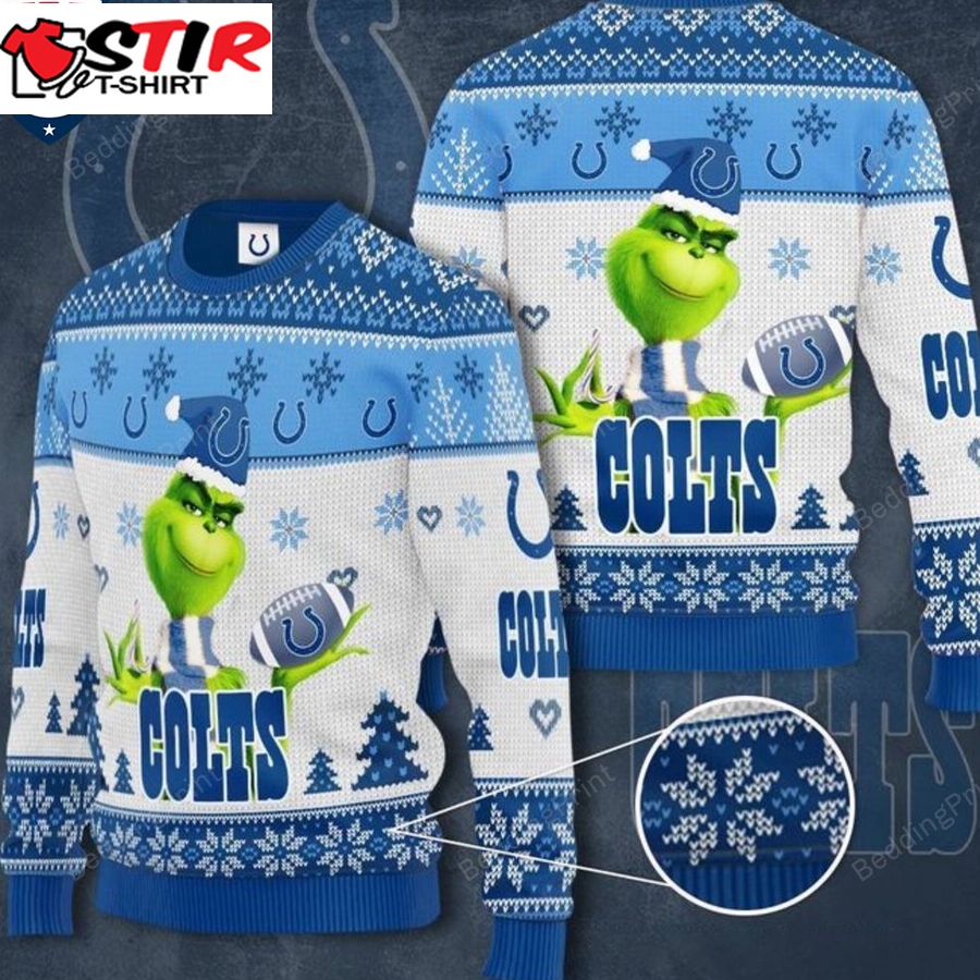 Hot Grinch Indianapolis Colts Ugly Christmas Sweater