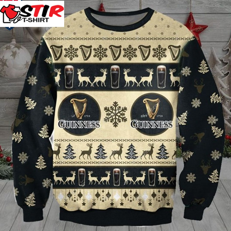 Hot Guinness Ver 2 Ugly Christmas Sweater