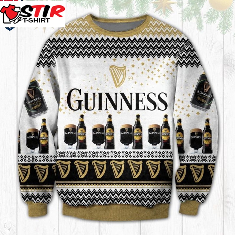 Hot Guinness Ver 3 Ugly Christmas Sweater