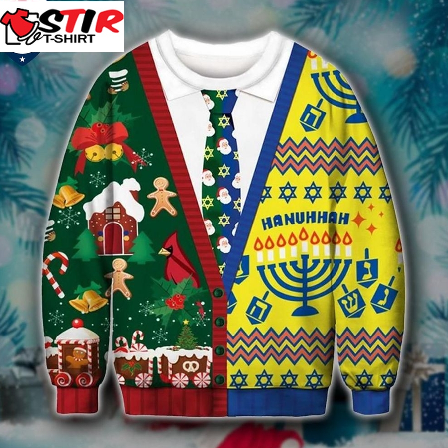 Hot Hanuhhah Ugly Christmas Sweater