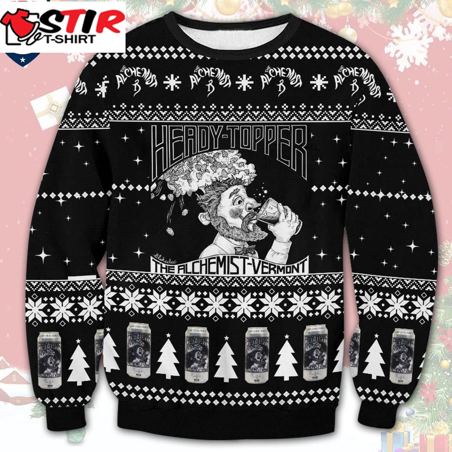Hot Heady Topper Ugly Christmas Sweater