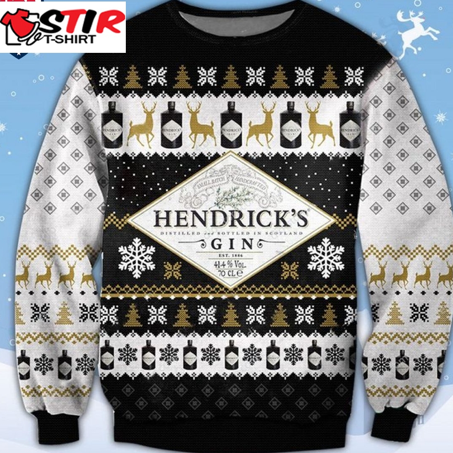 Hot Hendrick's Gin Ugly Christmas Sweater