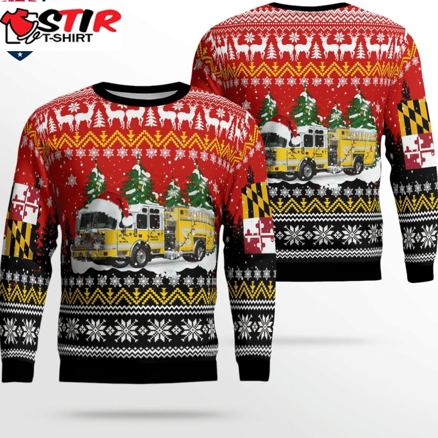 Hot Hereford Volunteer Fire Company 3D Christmas Sweater