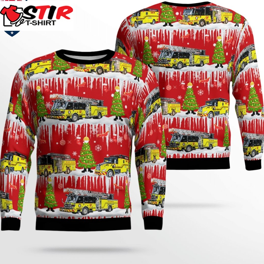 Hot Hillsborough County Fire Department Ver 2 3D Christmas Sweater