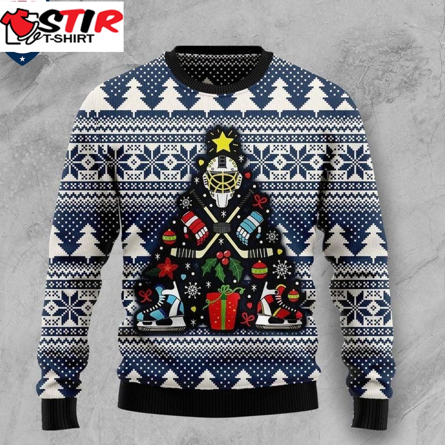 Hot Hockey Ugly Christmas Sweater