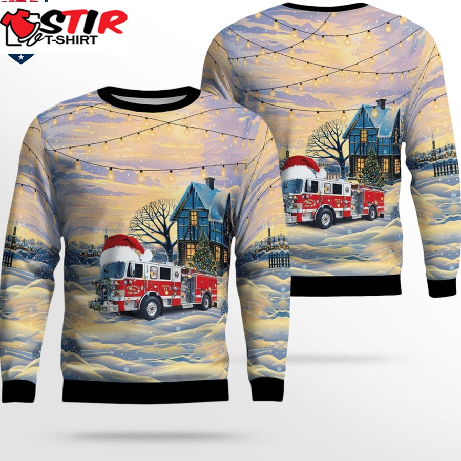 Hot Hollywood Volunteer Fire Department 3D Christmas Sweater