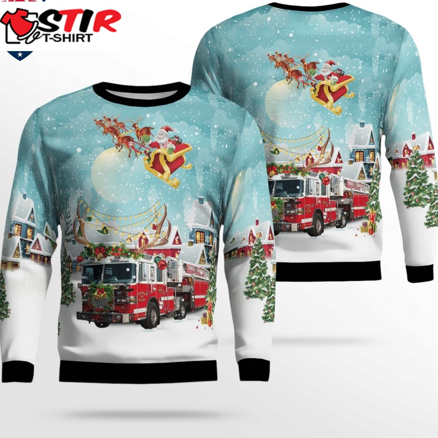 Hot Hollywood Volunteer Fire Department Ver 2 3D Christmas Sweater