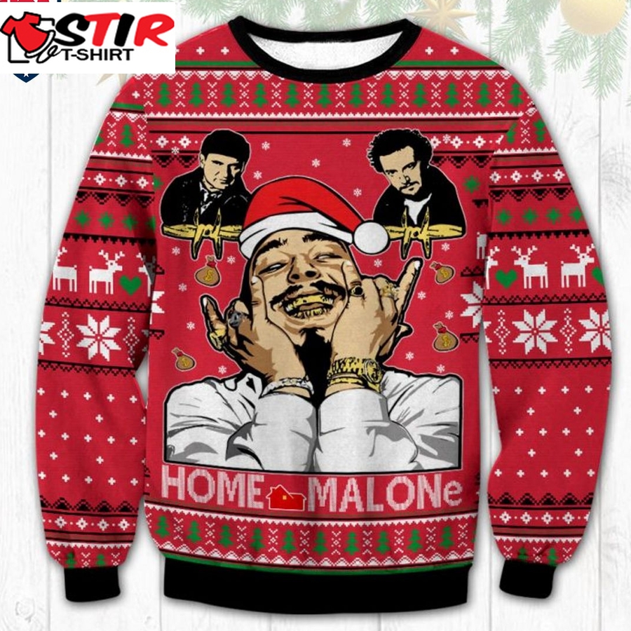 Home Malone Post Malone X Home Alone Holiday Ugly Christmas