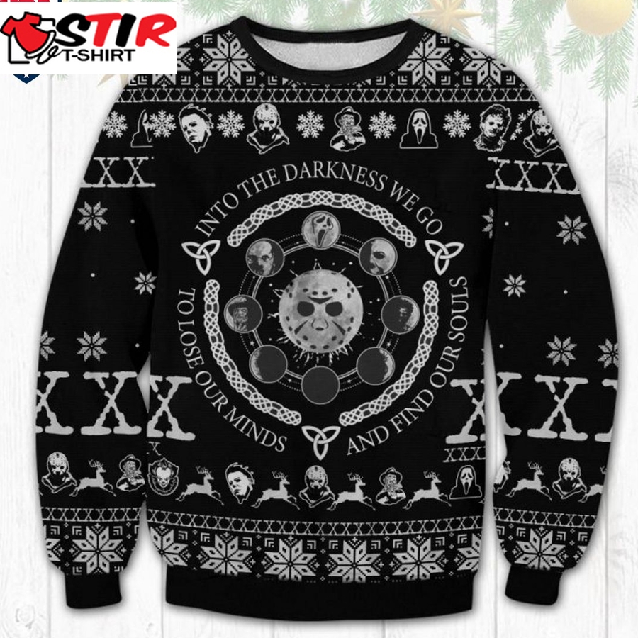 Hot Horror Killers Into The Darkness Ugly Christmas Sweater