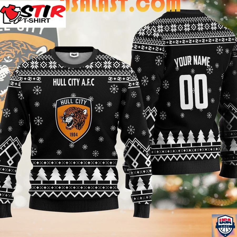 Hot Hull City Afc Ugly Christmas Sweater Black Version