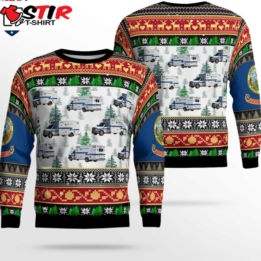 Hot Idaho Ada County Ems 3D Christmas Sweater